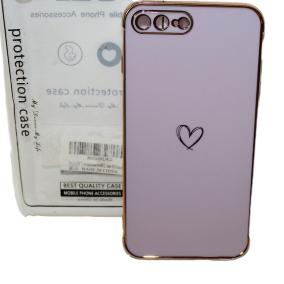 Electroplated Heart Phone Case - Picture 8 of 15